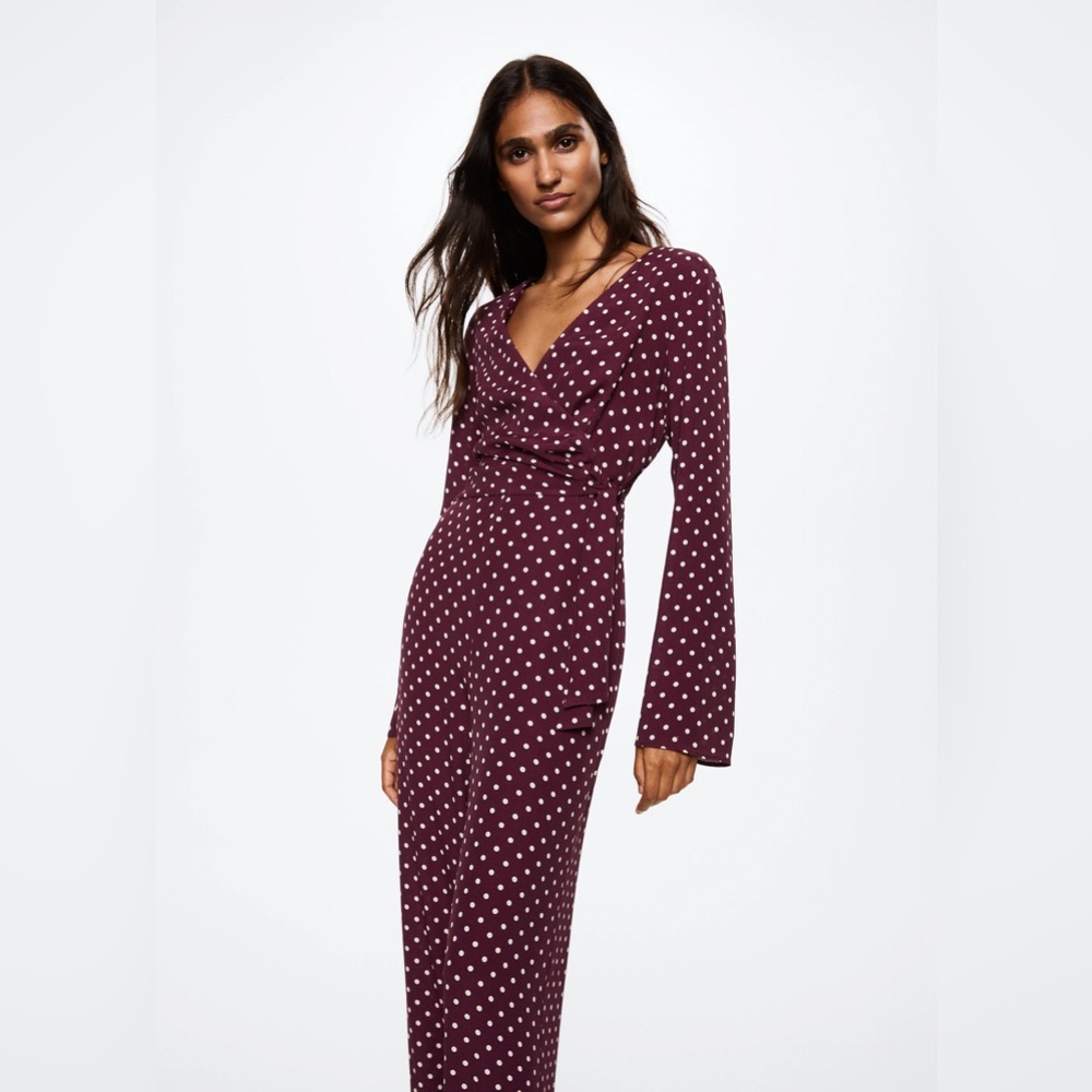 MNG Mango Polka Dot Jumpsuit